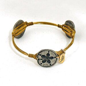 Bourbon & Bowties Sand Dollar Bangle Bracelet
